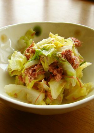 5分でできる!春キャベツのコンビーフ和え-レシピのメイン写真