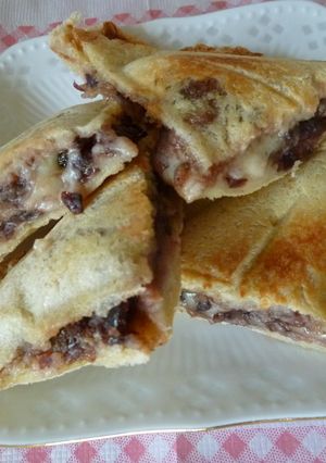 ♪やみつきチーズとあんこのホットサンド♪-レシピのメイン写真