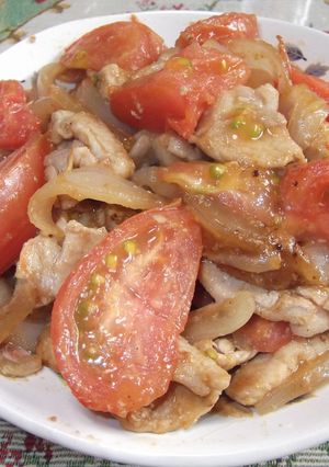 トマト生姜焼き-レシピのメイン写真