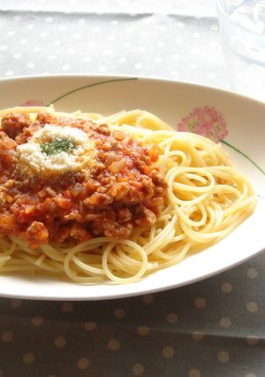 我が家の定番＊ミートソーススパゲティ＊-レシピのメイン写真