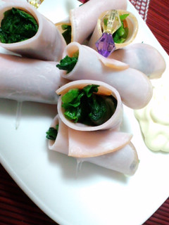 ハム巻きほうれん草-レシピのメイン写真
