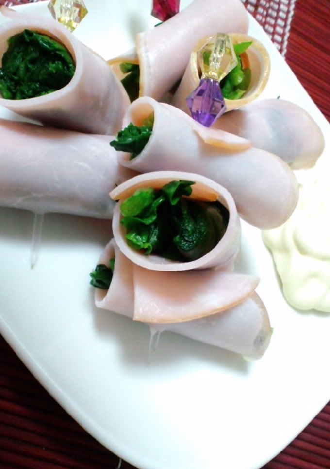 ハム巻きほうれん草-レシピのメイン写真