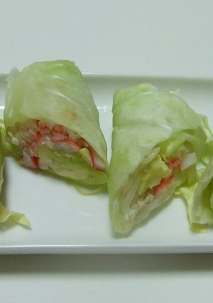 春キャベツでヘルシーチーズ野菜生春巻き-レシピのメイン写真
