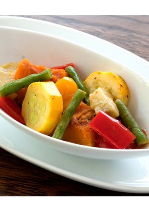 夏野菜のレンジ蒸し-レシピのメイン写真