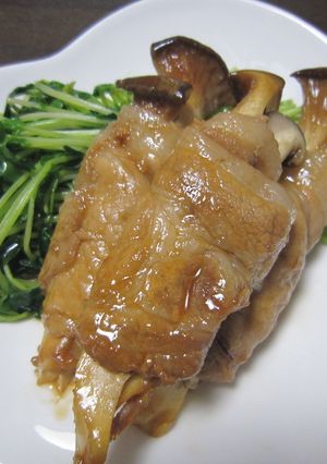 すき焼き風味エリンギ肉まき-レシピのメイン写真
