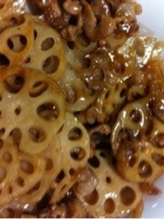 レンコンと豚肉のキンピラ風-レシピのメイン写真
