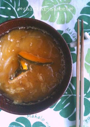 カボチャのゴマ味噌汁＊-レシピのメイン写真