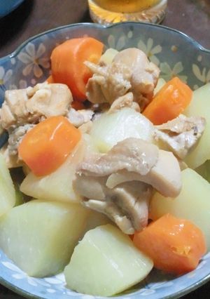 大根と鶏肉の炒め煮-レシピのメイン写真