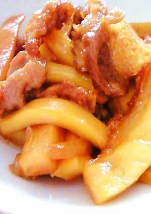 たけのこと豚肉の甘辛-レシピのメイン写真