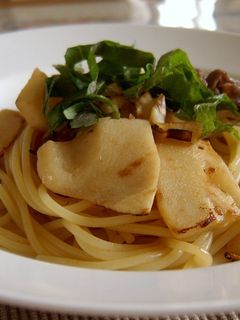 簡単!牛肉と筍の和風パスタ-レシピのメイン写真
