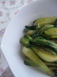 チンゲン菜のゴマ炒め-レシピのメイン写真