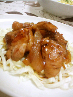 鶏肉と玉ねぎの照り焼き-レシピのメイン写真