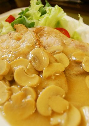 豚肉のマッシュルームソース（レモン風味）-レシピのメイン写真