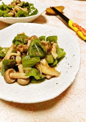 ピーマンとしめじのおかか煮♪-レシピのメイン写真