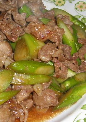 アスパラと豚肉のオイスターソース炒め-レシピのメイン写真