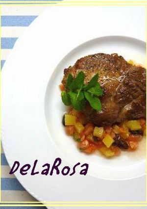 南国風✿豚肉ステーキ☆フルーツサルサ-レシピのメイン写真