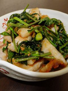 こしあぶらと豚バラの味噌炒め-レシピのメイン写真