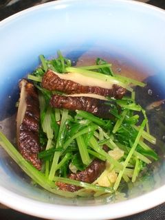 ☆簡単☆椎茸と水菜の煮浸し-レシピのメイン写真