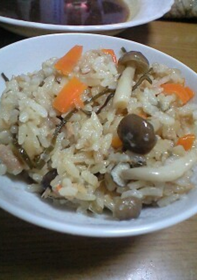きのことツナの炊き込みご飯-レシピのメイン写真