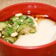 夏野菜かけそうめん 素麺茶屋「千寿亭」