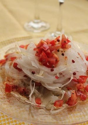 シャキシャキ！新玉ねぎと鯛のカルパッチョ-レシピのメイン写真