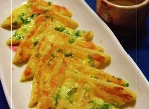 お酒のあてに！油揚げと明太子のチーズ焼き-レシピのメイン写真