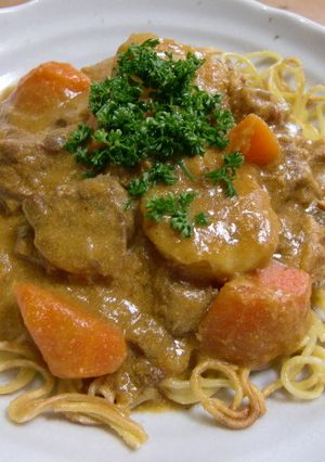 美味！パリパリ中華そばdeカレーあんかけ-レシピのメイン写真