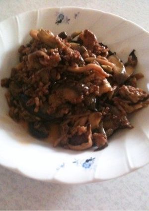 トロミが美味しい、ピリ辛茄子と挽き肉炒め-レシピのメイン写真