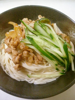 ボリューム満点☆焼肉そうめん-レシピのメイン写真