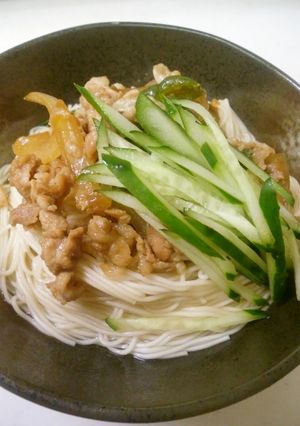 ボリューム満点☆焼肉そうめん-レシピのメイン写真