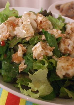 マヨかつおぶし豆腐のサラダ-レシピのメイン写真