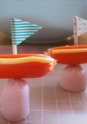キャラ弁　おかず　ウインナーｄｅヨット-レシピのメイン写真