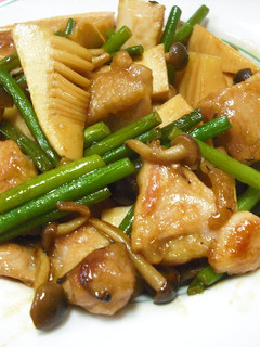 タケノコと鶏肉の甘辛オイスター炒め-レシピのメイン写真