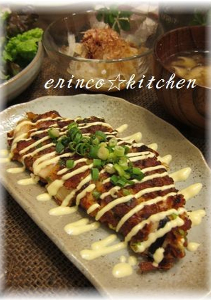 キムチと山芋のふわとろ焼き☆-レシピのメイン写真