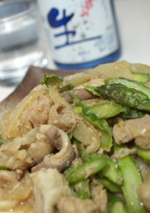 みのり焼きにアスパラガスをトッピング-レシピのメイン写真