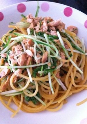 簡単！ツナと水菜のバター醤油パスタ☆-レシピのメイン写真