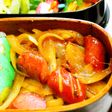 簡単♪玉ねぎとウインナーの焼肉マヨ炒め