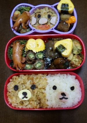 親子遠足♪キャラ弁♪-レシピのメイン写真