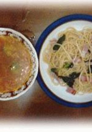 ベーコンとほうれん草のパスタ-レシピのメイン写真