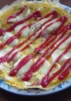 スマートチーズでオープンオムレツ-レシピのメイン写真