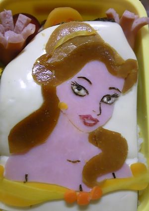 キャラ弁 美女と野獣 ベル-レシピのメイン写真