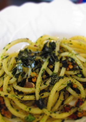 簡単！野沢菜パスタ-レシピのメイン写真