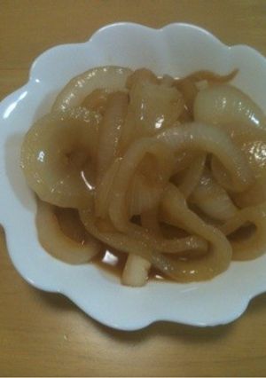 新玉ねぎの麺つゆ炒め煮-レシピのメイン写真