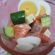 サーモンときゅうりのころころサラダ