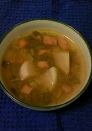 かぶとソーセージのすっぱ辛いスープ-レシピのメイン写真