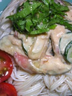 簡単!ゴマみそダレそうめん-レシピのメイン写真