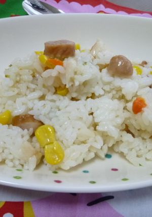 準備５分！！！　簡単♪ウインナーご飯-レシピのメイン写真