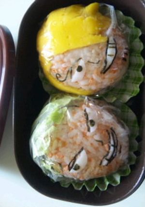 キャラ弁☆ワンピースのゾロとサンジ-レシピのメイン写真