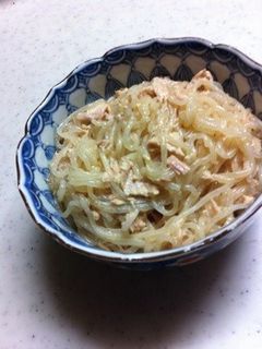 超簡単! しらたきとツナ缶の和え物-レシピのメイン写真