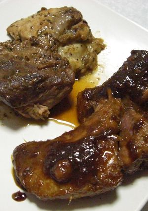 まぐろのほほ肉ステーキ２種-レシピのメイン写真